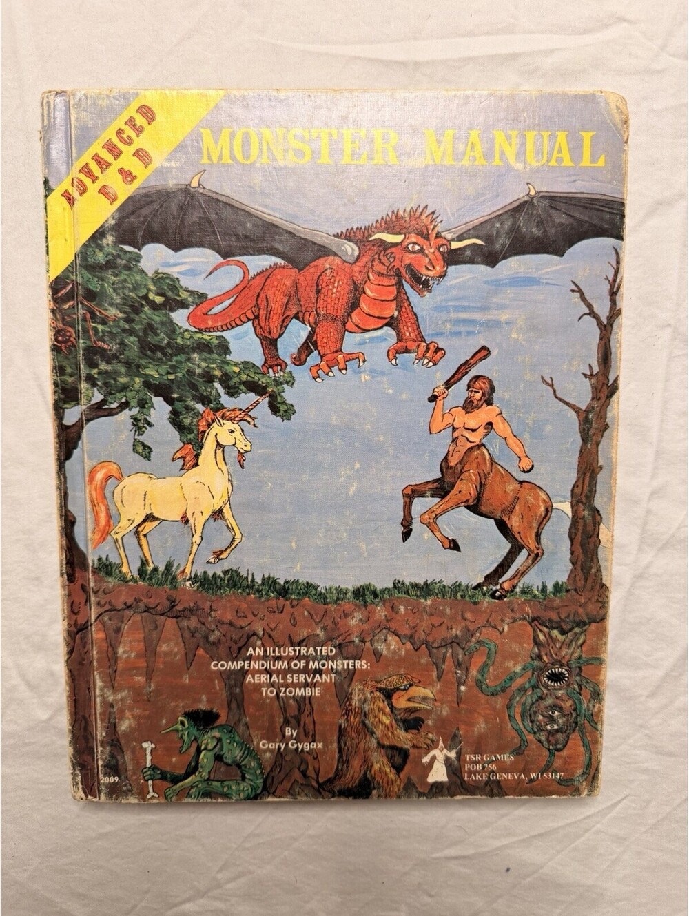 MONSTER MANUAL Gary Gygax 1979 1st Edition 4th Print Advanced D&D Rulebook #408